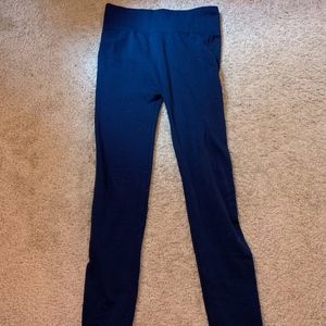 Blue Fleece Leggings